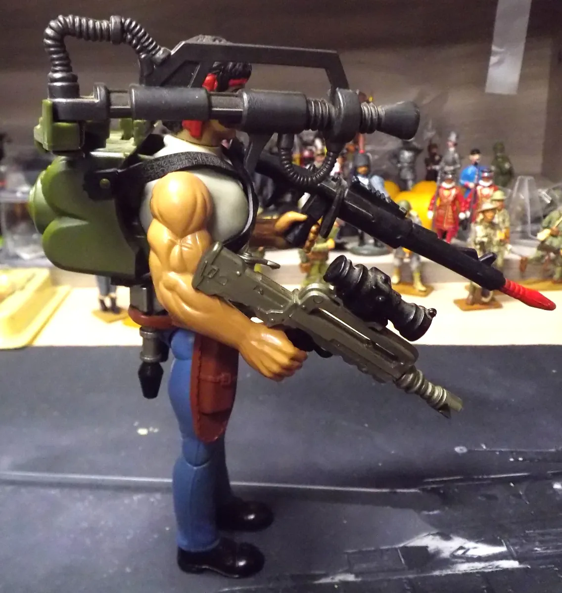 Rare: Figurine Fire Power Rambo - Coleco - 1985 - Force of Freedom - vintage vue 4